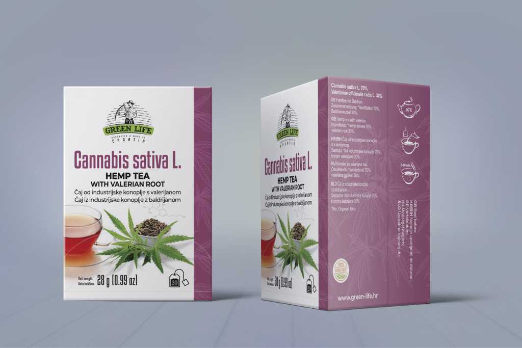 Green Life Kender és valeriana tea 20 filter Hemp Tea with Valerian Root - Image 3