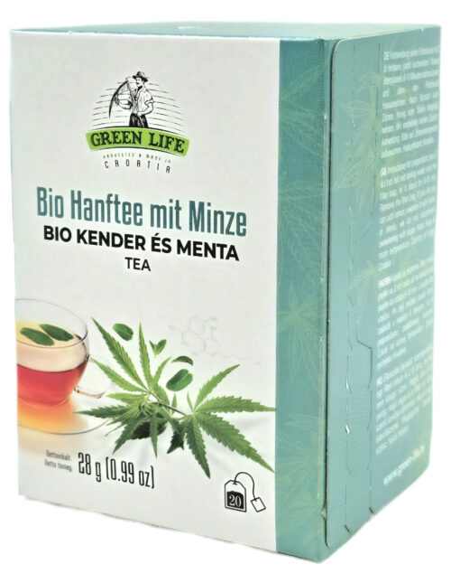 Green Life BIO Kender és menta tea 20 filter Organic Hemp Tea with Mint