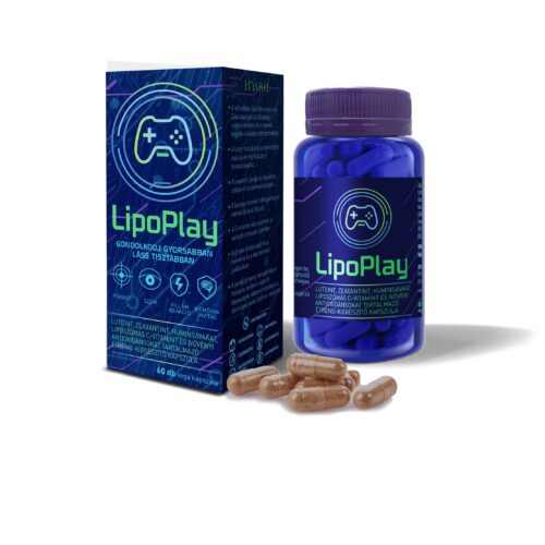 LipoPlay étrend-kiegészítő kapszula – fókusz, memória és szem egészség támogatására
