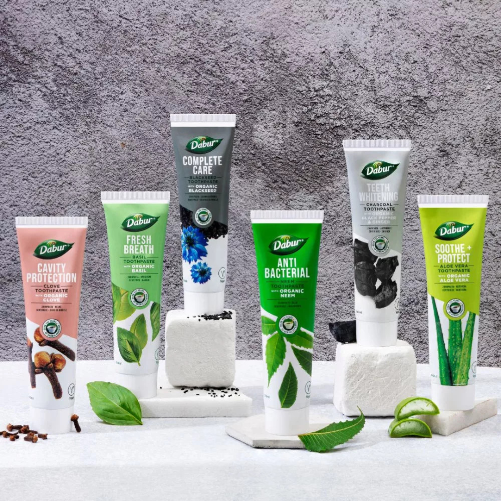 Dabur Fresh Breath Basil fogkrém 100ml fluormentes, organikus - Image 4