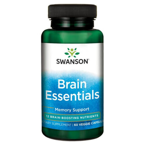 Swanson Brain Essentials 60 kapszula 12 hatóanyag az egészséges memóriáért