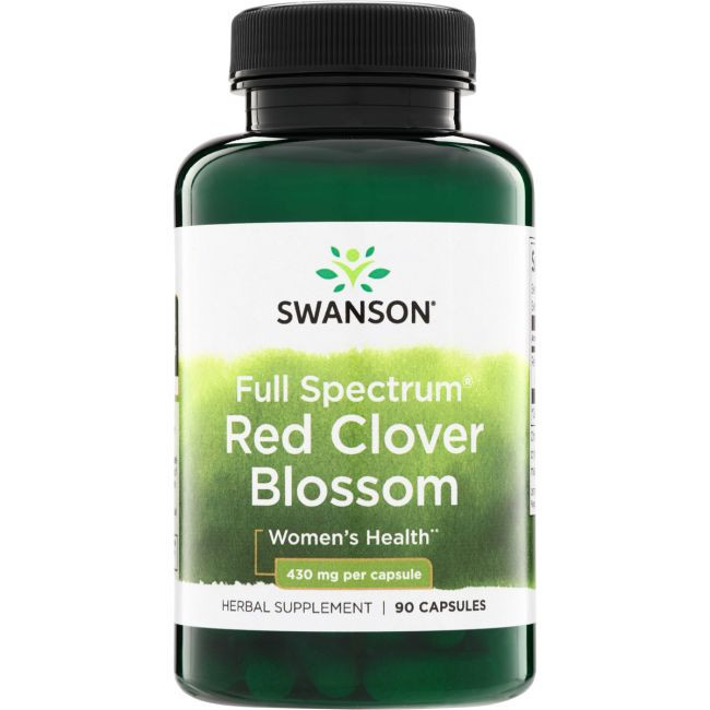 Swanson Red Clover Blossom 430mg 90 kapszula Vöröshere virág