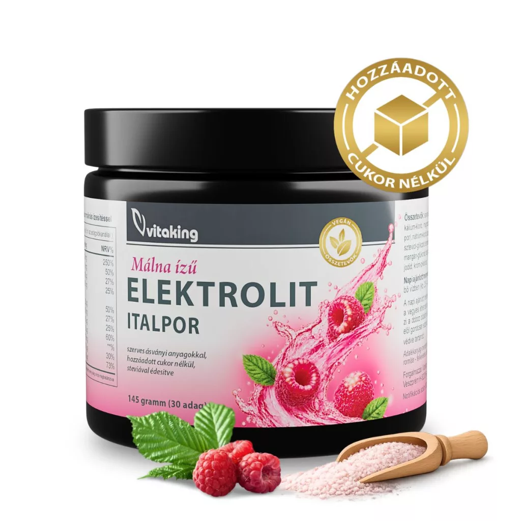 Vitaking Elektrolit Italpor Málna ízű – 30 adag - Image 6