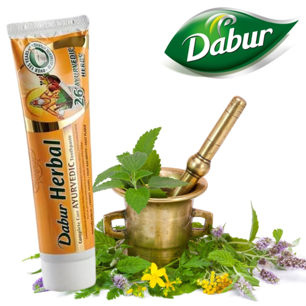 Dabur Herbal ayurvedikus fogkrém 100ml 26 gyógynövény, fluormentes, organikus - Image 3