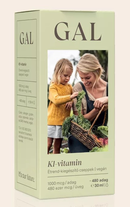 GAL K1-Vitamin 1000mcg K-vitamin ÚJ 480 adag, 30ml