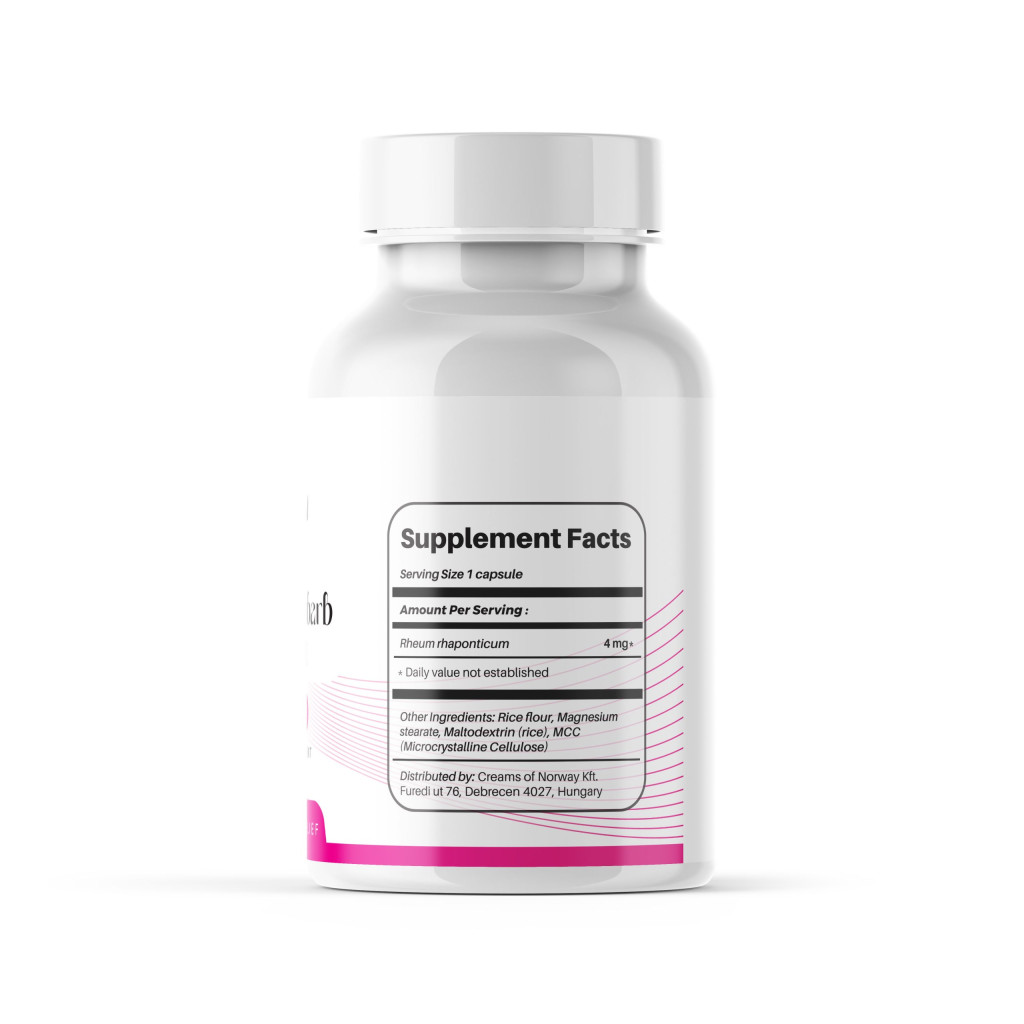 NORaWAY Siberian Rhubarb extract 4mg ERr 731 Szibériai rebarbara kivonat 30 kapsz - Image 2